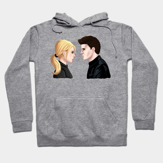 Buffy & Angel Hoodie by bovaart